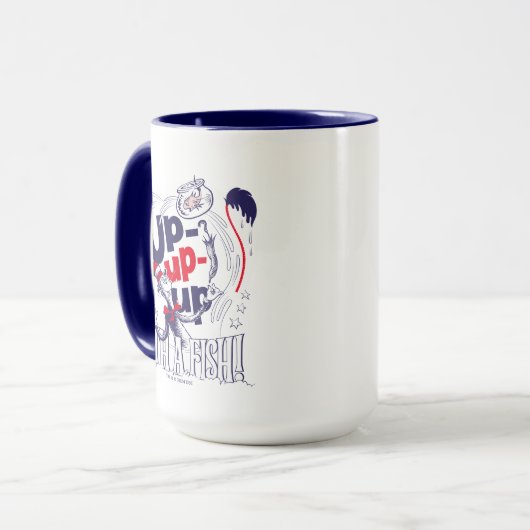 Mug Chat dans le Casquette | Montez Avec Un Poisson (Devant gauche)