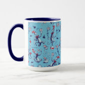 Mug Chat Dans Le Casquette | Motif bleu (Gauche)