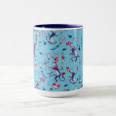 Mug Chat Dans Le Casquette | Motif bleu (Centre)