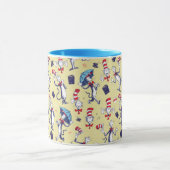 Mug Chat Dans Le Casquette | Motif jaune (Centre)