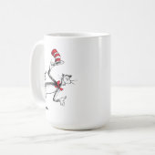 Mug Chat dans le Casquette prend une chèvre (Devant gauche)