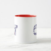 Mug Chat dans le Casquette | Texte de la face du chat (Centre)