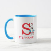 Mug Chat dans le Chapeau, Chose Un Nom & Monogramme S (Gauche)