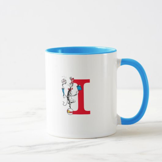 Mug Chat dans le Chapeau Équilibre Monogramme I (Droite)