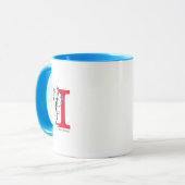 Mug Chat dans le Chapeau Équilibre Monogramme I (Devant gauche)