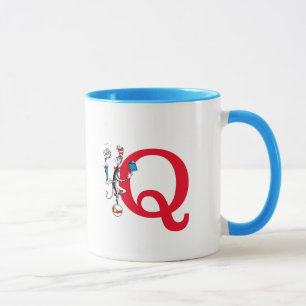 Mug Chat dans le Chapeau Équilibre Monogramme Q