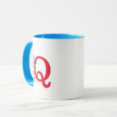 Mug Chat dans le Chapeau Équilibre Monogramme Q (Devant gauche)