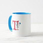 Mug Chat dans le Chapeau Équilibre Monogramme T (Devant gauche)