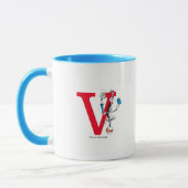 Mug Chat dans le Chapeau Équilibre Monogramme V (Gauche)