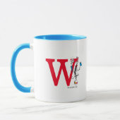 Mug Chat dans le Chapeau Équilibre Monogramme W (Gauche)