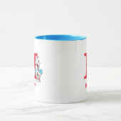 Mug Chat dans le Chapeau, Nom de Chose Un & Monogramme (Centre)