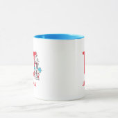 Mug Chat dans le Chapeau, Nom de Chose Un & Monogramme (Centre)