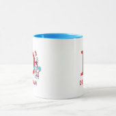 Mug Chat dans le Chapeau, Nom et monogramme Chose Un (Centre)