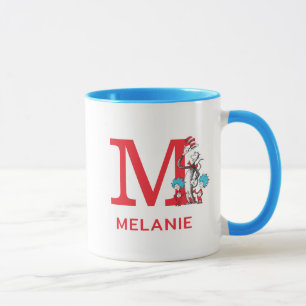 Mug Chat dans le Chapeau, Nom et Monogramme Chose Un