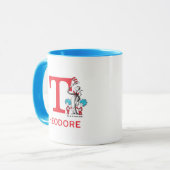 Mug Chat dans le Chapeau, Nom et Monogramme de Chose U (Devant gauche)