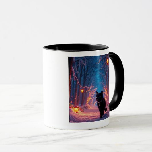 Mug Chat dans les bois (Devant droit)