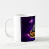 MUG CHAT DANS L'ESPACE AVEC FROMAGES DE FROMAGE (Gauche)