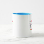 Mug Chat dans l'exploit d'équilibrage de monogramme F (Centre)