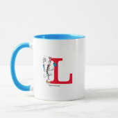 Mug Chat dans l'exploit d'équilibrage de monogramme L (Gauche)