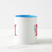Mug Chat dans l'exploit d'équilibrage de monogramme M (Centre)