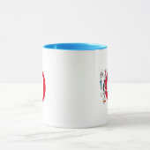 Mug Chat dans l'exploit d'équilibrage de monogramme O  (Centre)