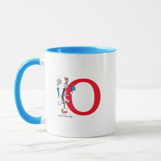 Mug Chat dans l'exploit d'équilibrage de monogramme O  (Gauche)