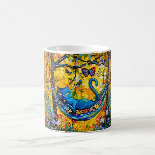 Mug Chat dans un hamac sous un arbre (Centre)