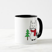 Mug Chat d'arbre de Noël (Devant droit)