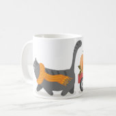 Mug Chat d'automne et Citrouilles (Devant gauche)
