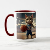 Mug Chat de basket-ball, (Gauche)
