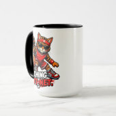 Mug Chat de basketball Rien que du filet (Devant gauche)