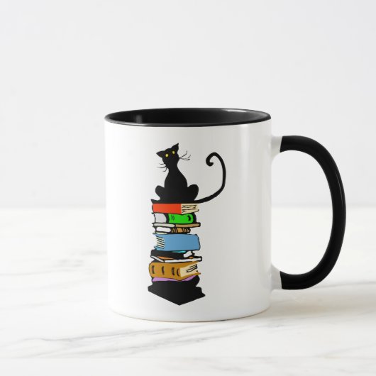 Mug Chat de bibliothèque (Droite)