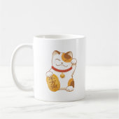 Mug Chat de calicot chanceux japonais, Maneki Neko (Gauche)