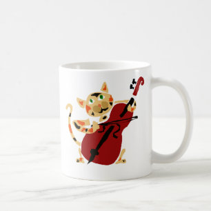 Mug Chat de calicot drôle jouant la bande dessinée