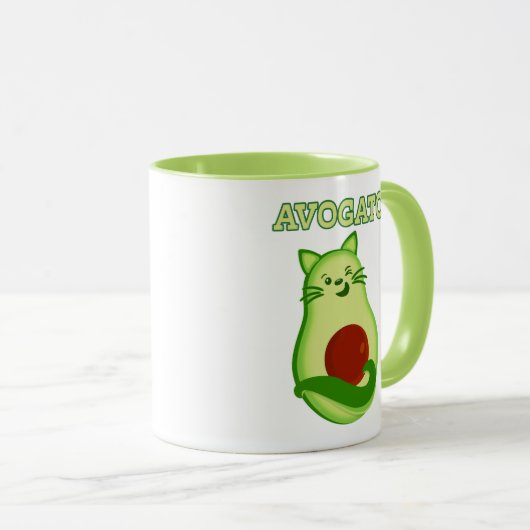 Mug Chat de cétonique Kitty d'avocat clignant de (Devant droit)