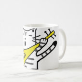 Mug Chat de chant - jaune (Devant droit)
