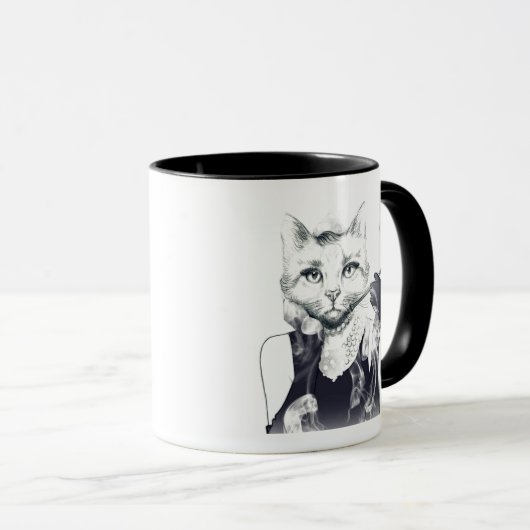 Mug Chat de charme (Devant droit)