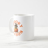 Mug Chat de citrouille de la saison effrayante (Devant gauche)