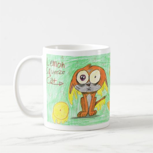 Mug Chat de compression de citron (Gauche)
