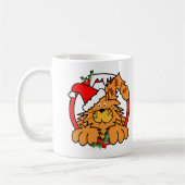 Mug Chat de confiture d'oranges à Noël (Gauche)