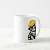 Mug Chat de construction (Devant droit)