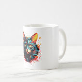 MUG CHAT DE COULEUR (Devant droit)
