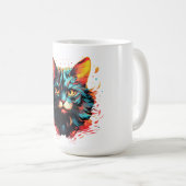MUG CHAT DE COULEUR (Devant droit)