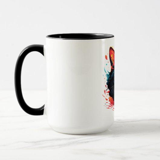MUG CHAT DE COULEUR (Gauche)