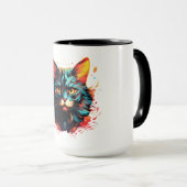 MUG CHAT DE COULEUR (Devant droit)
