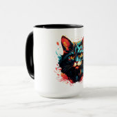 MUG CHAT DE COULEUR (Devant gauche)