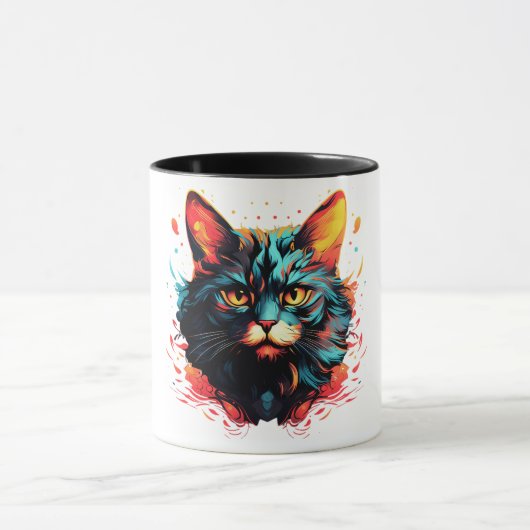 MUG CHAT DE COULEUR (Centre)