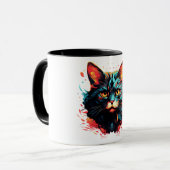 MUG CHAT DE COULEUR (Devant gauche)