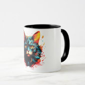 MUG CHAT DE COULEUR (Devant droit)