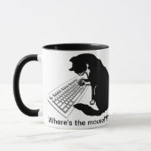 Mug Chat de dactylographie (Gauche)